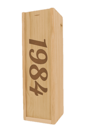 Wijnkist 1 Fles opdruk 1984