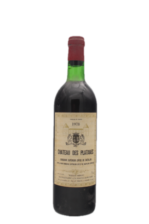 Château Des Platanes - Côtes de Castillon 1978