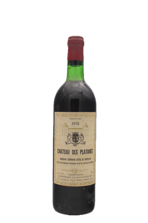 Château Des Platanes - Côtes de Castillon 1978