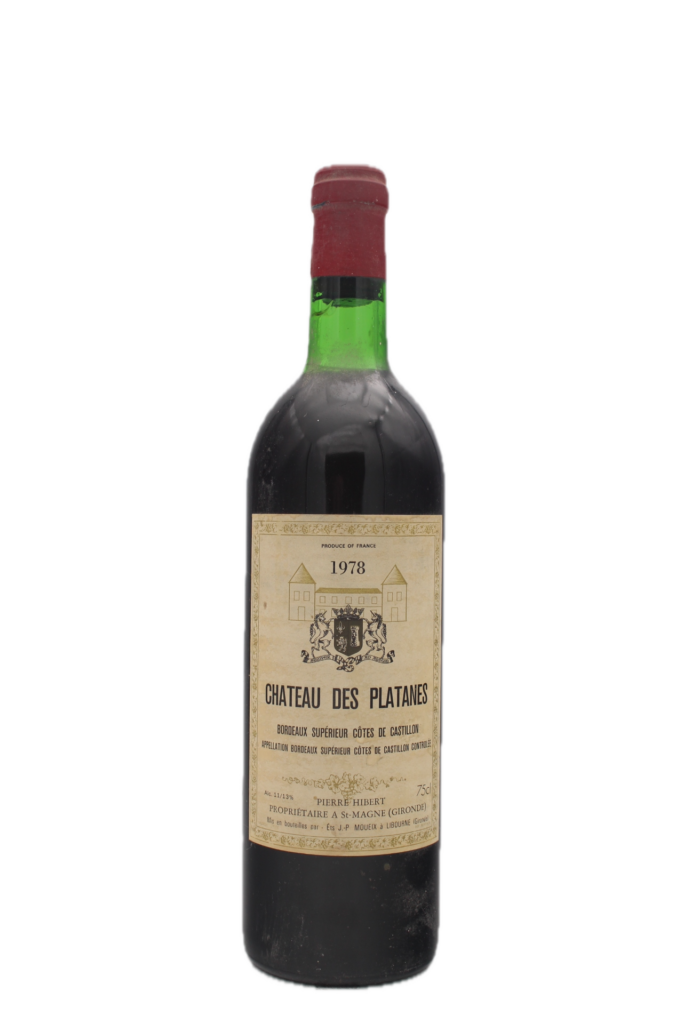 Château Des Platanes - Côtes de Castillon 1978
