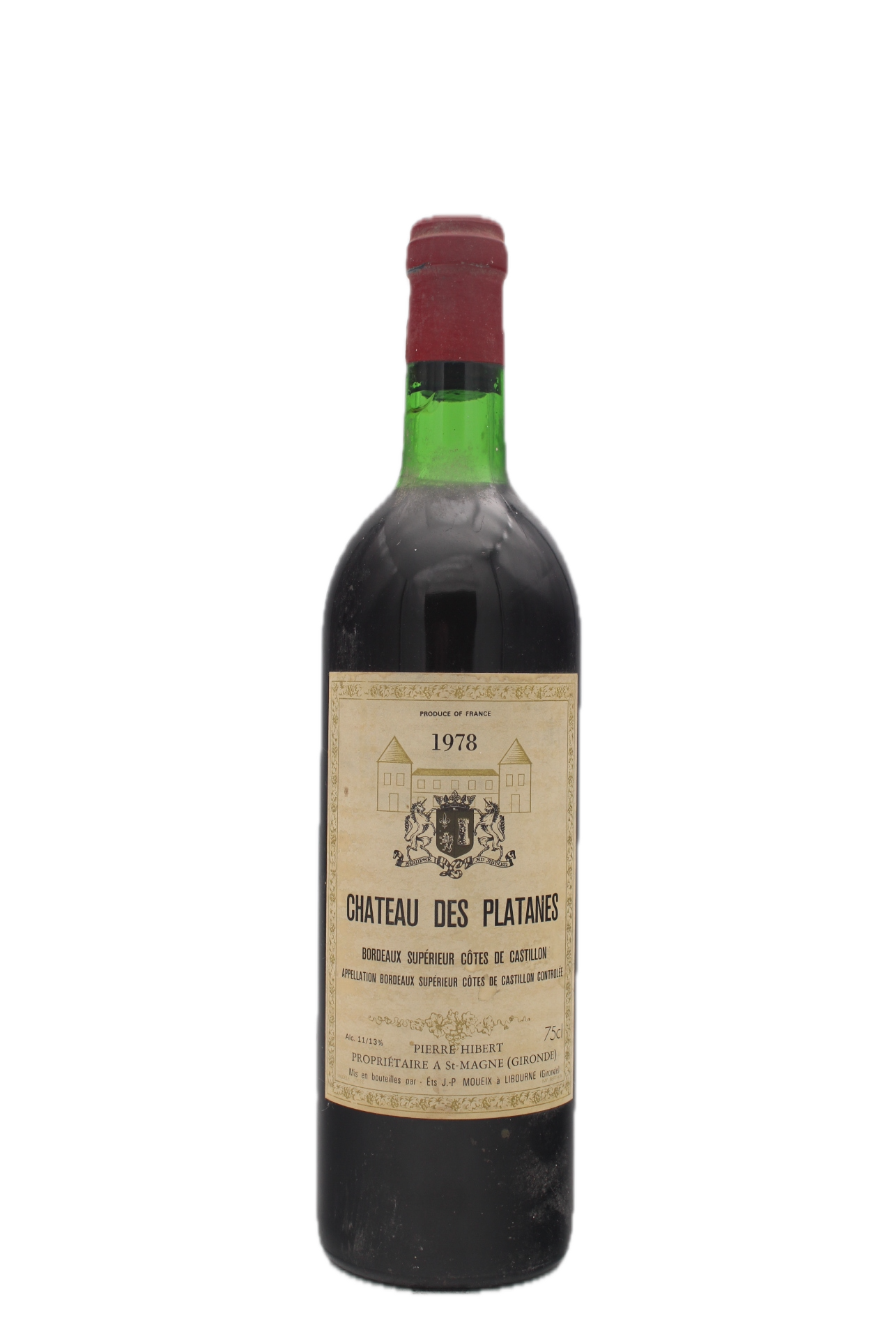 Château Des Platanes - Côtes de Castillon 1978