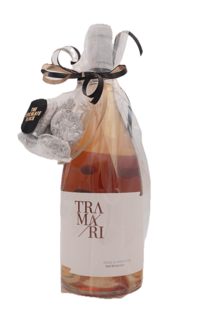 Kadopakket San Marzano - TraMari Rosé Magnum met sneeuwballen