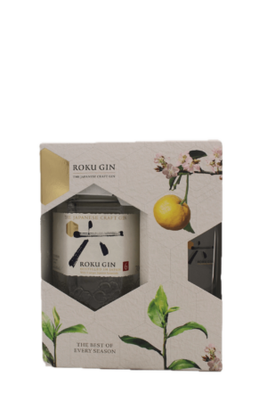 Kadopakket Roku Gin met glas