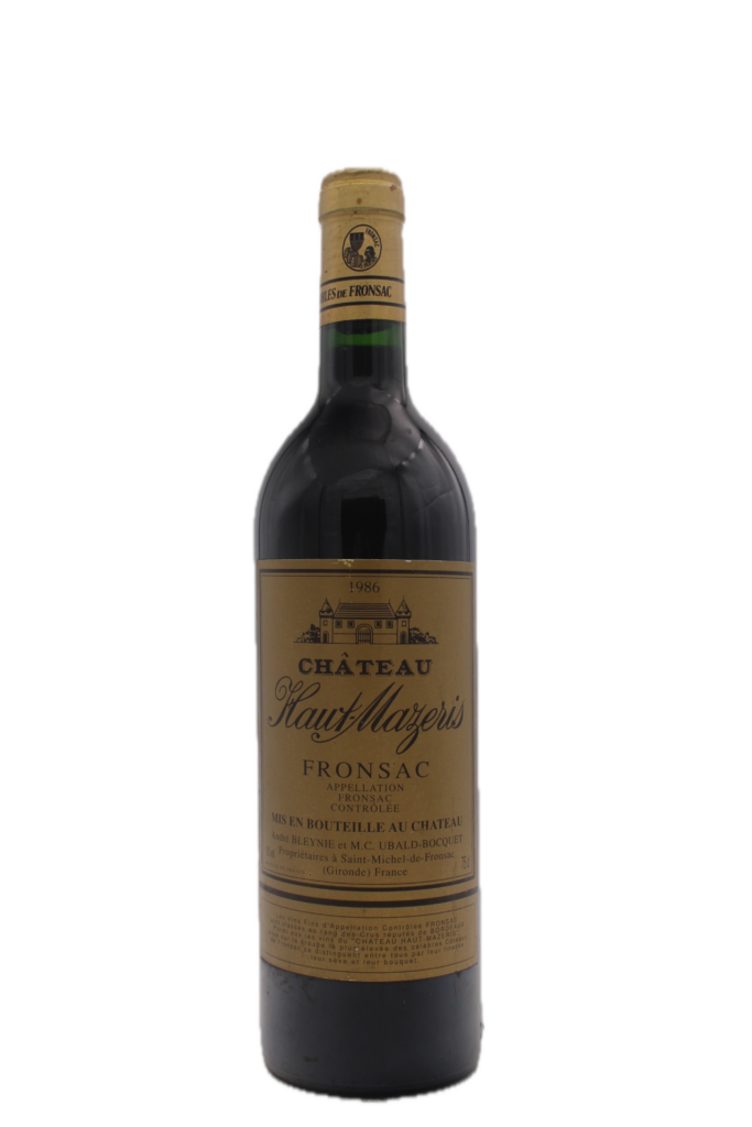 Château Haut-Mazeris Fronsac 1986