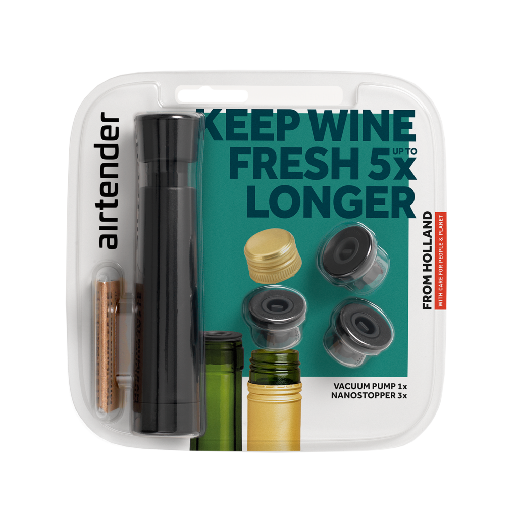 Airtender Vacuümset - Vacuümpomp & 3 Vacuümstoppers