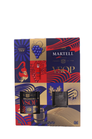 Geschenkverpakking Martell VSOP met 2 glazen