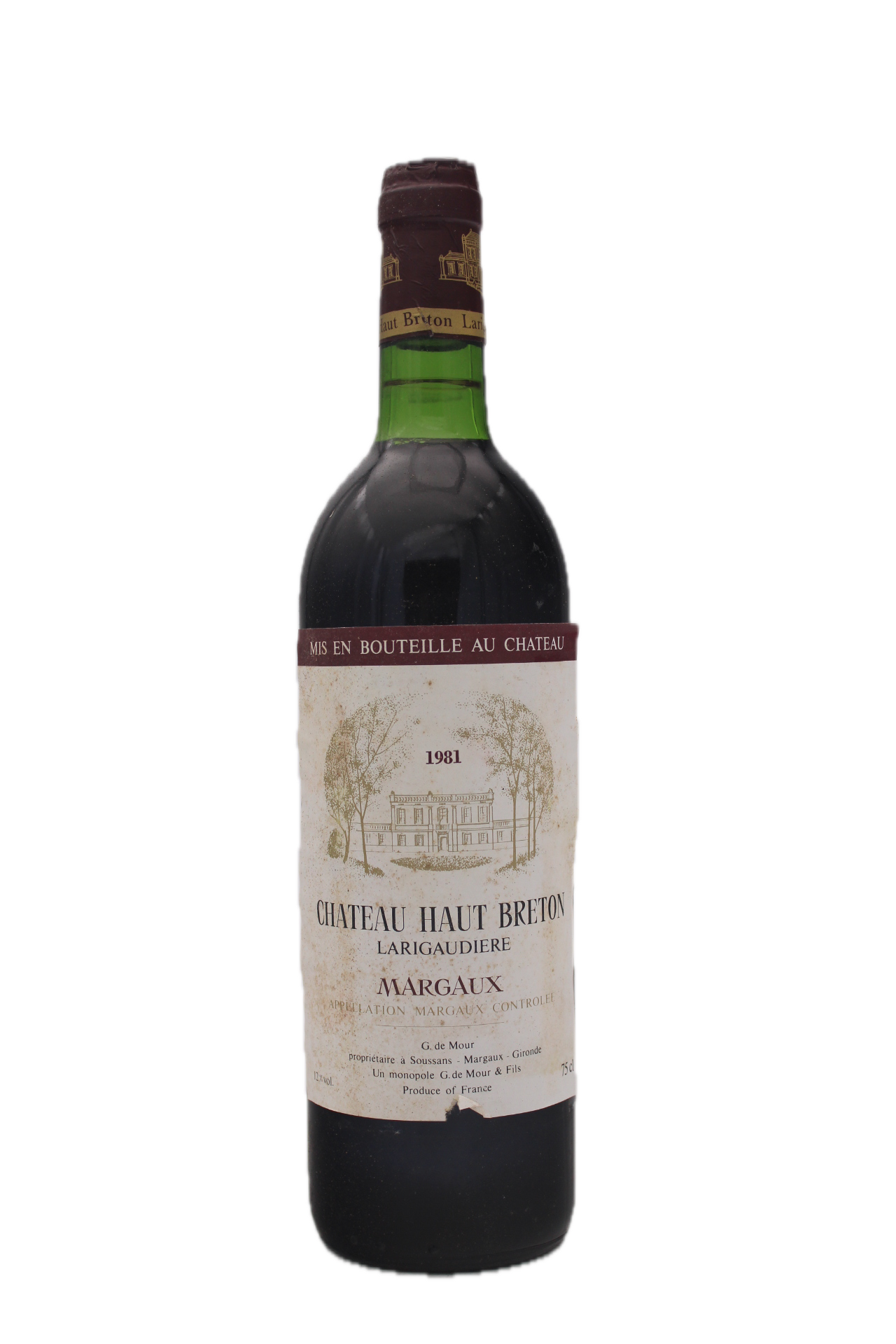Château Haut Breton Larigaudierre - Margaux 1981