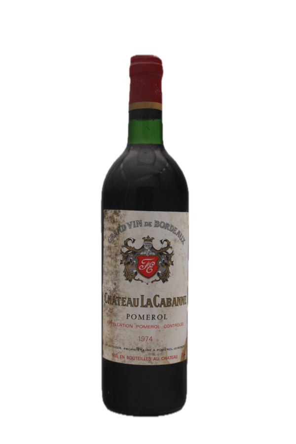 Château La Cabanne - Pomerol 1974 Damaged Label