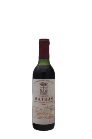 Chateau Matras Saint Emilion Grand Cru Classe 1980 Halve fles
