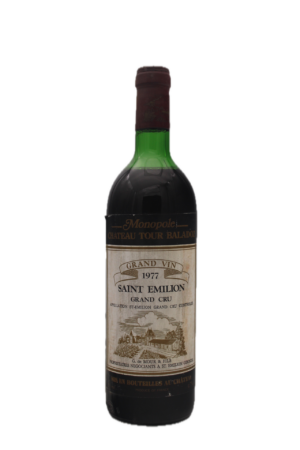 Monopole Château Tour Baladoz - Saint-Emilion Grand Cru 1977
