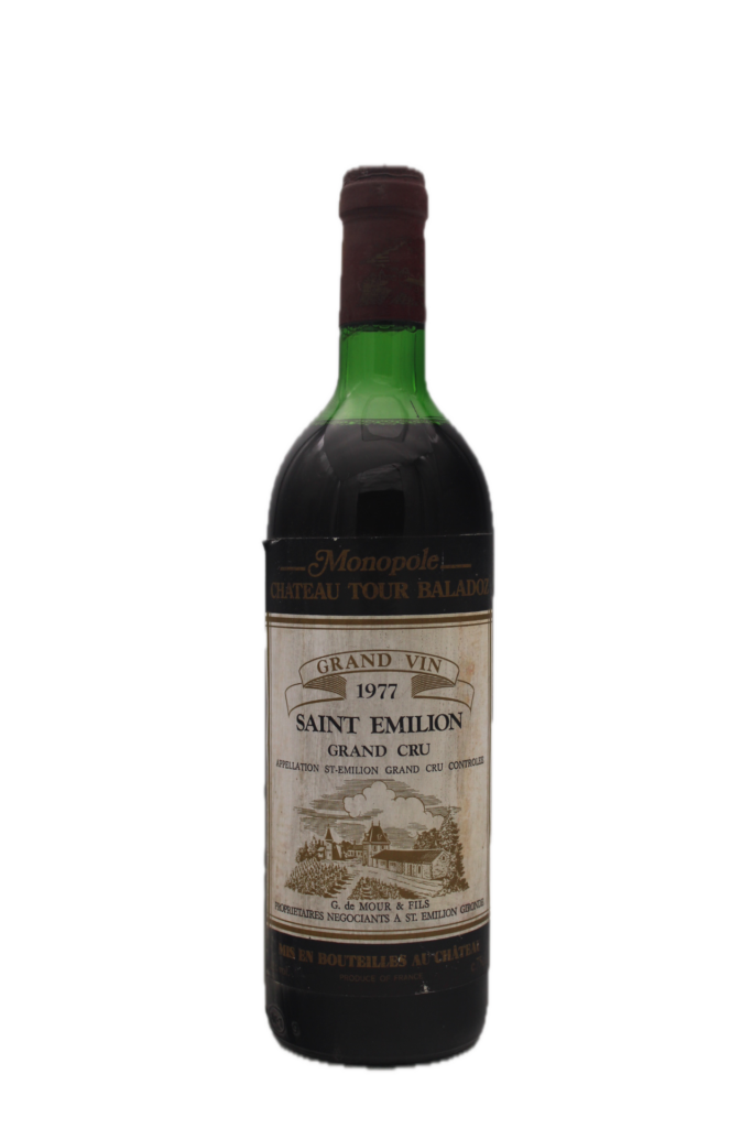 Monopole Château Tour Baladoz - Saint-Emilion Grand Cru 1977