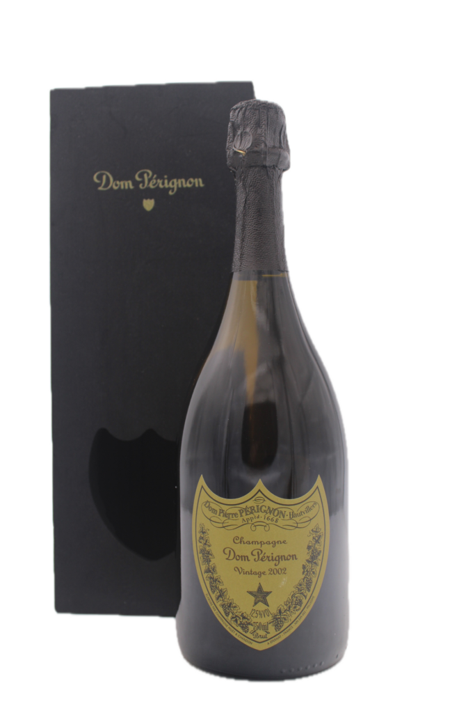 Champagne Dom Perignon 2002 met Coffret