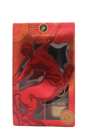 Remy Martin - VSOP Botteling 80's met 2 tumblers