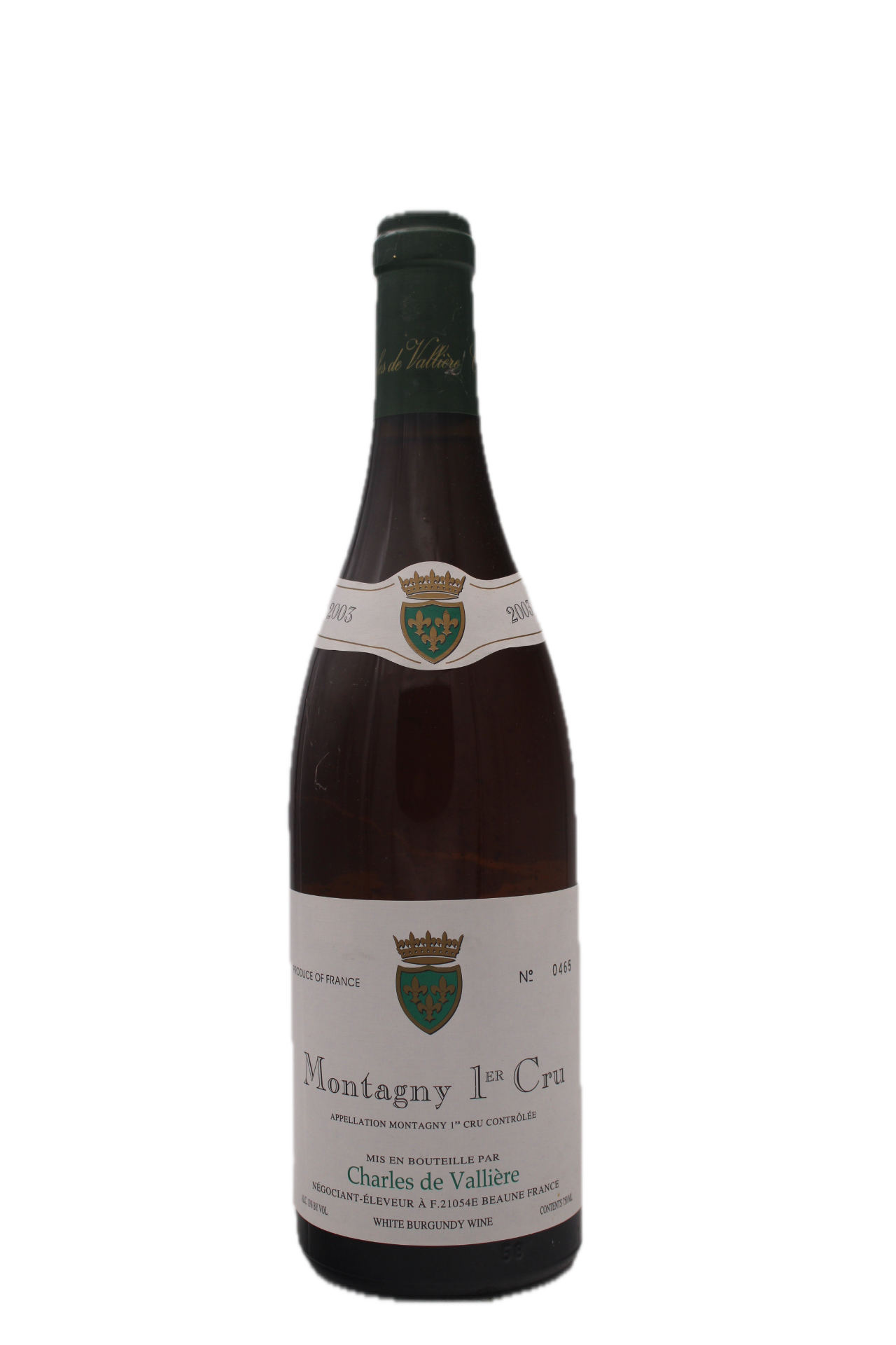 Charles de Vallière - Montagny 1er Cru 2003