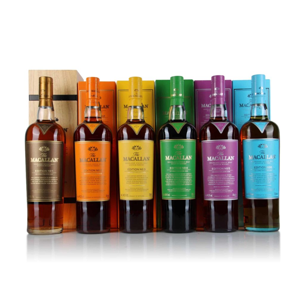 Macallan - Editions 1-6 (Incl. Wooden Case)