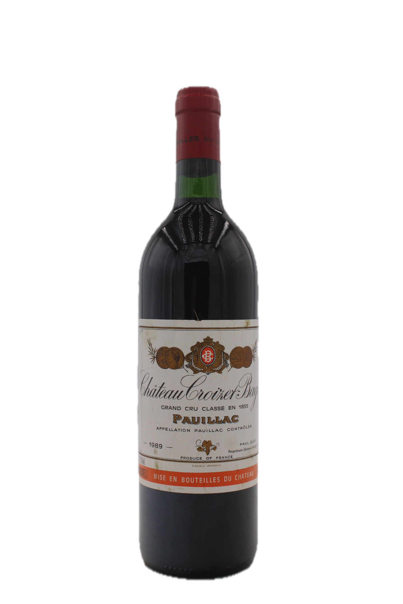 Château Croizet Bages Grand Cru Classe 1989