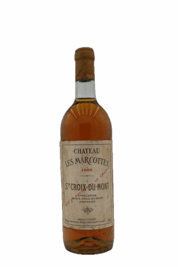 Chateau Marcottes - St. Croix du Mont 1986