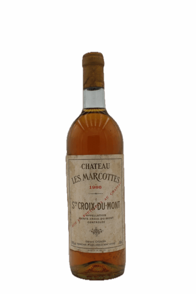 Chateau Marcottes - St. Croix du Mont 1986