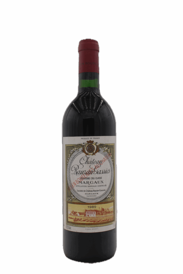 Château Rauzan Gassies - Margaux 2ème Cru Classé 1989