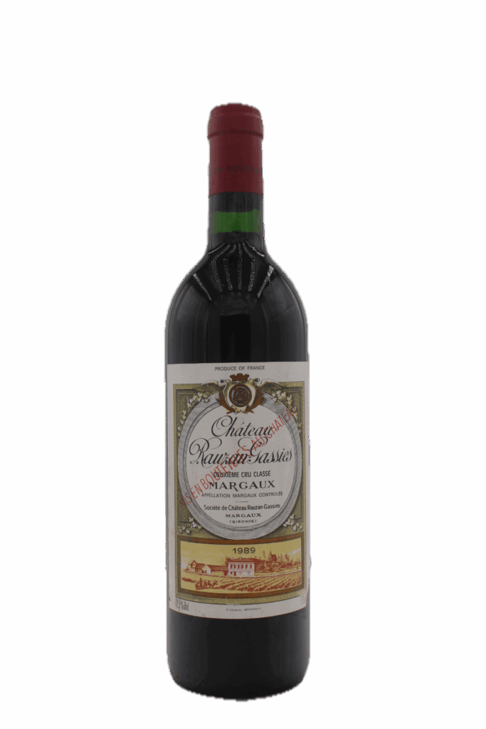 Château Rauzan Gassies - Margaux 2ème Cru Classé 1989