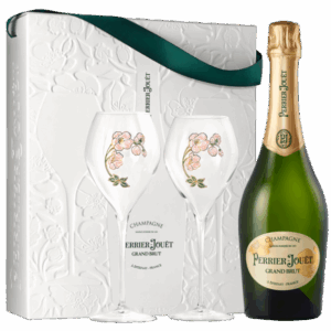 Perrier Jouët - Champagne Grand Brut Geschenkverpakking met 2 glazen