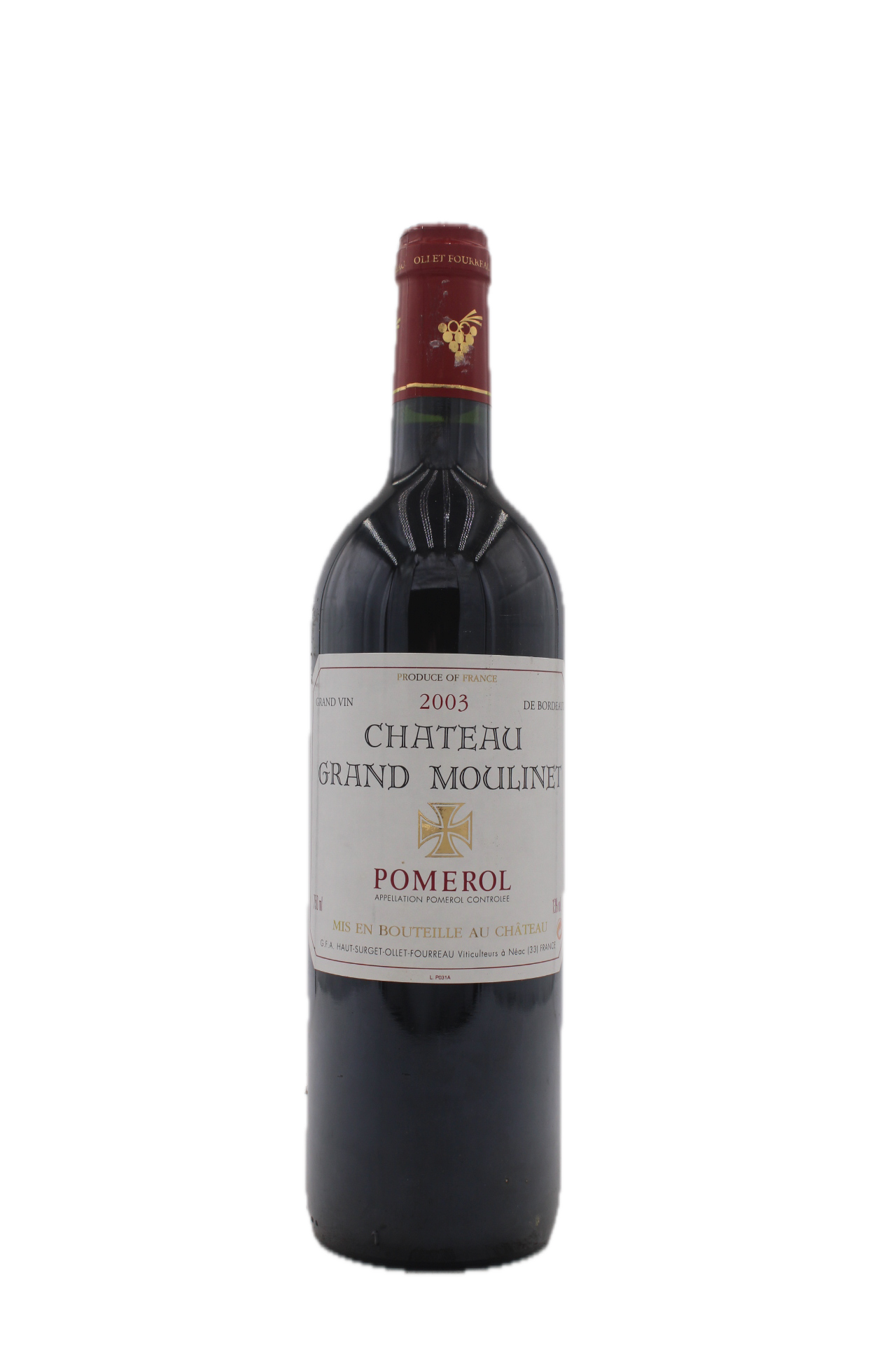 Château Grand Moulinet - Pomerol 2003