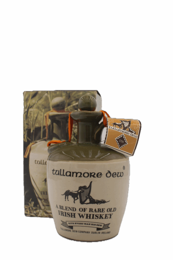 Tullamore Dew - Blended Irish Whiskey in kruik (old bottle)