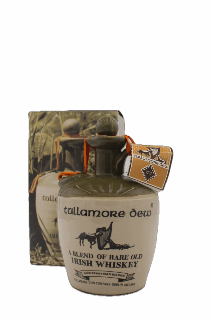 Tullamore Dew - Blended Irish Whiskey in kruik (old bottle)