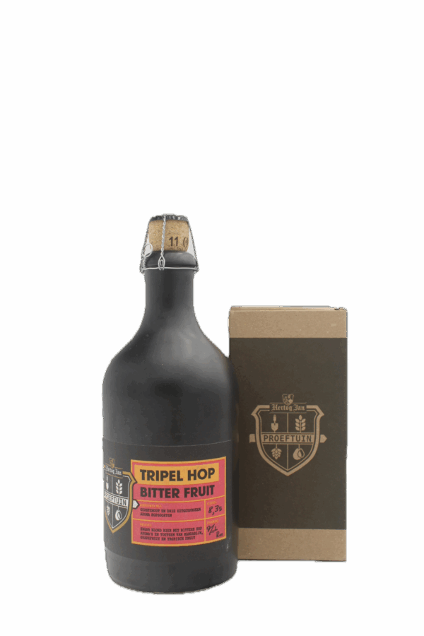 Hertog Jan Proeftuin Tripel Hop Bitter Fruit met Glas