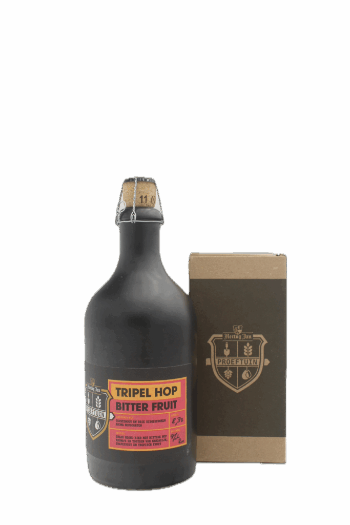 Hertog Jan Proeftuin Tripel Hop Bitter Fruit met Glas