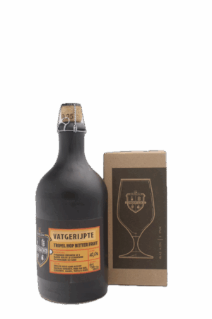 Hertog Jan Proeftuin Vatgerijpte Tripel Hop Bitter Fruit met Glas