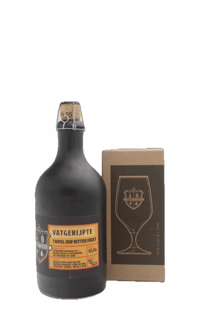 Hertog Jan Proeftuin Vatgerijpte Tripel Hop Bitter Fruit met Glas