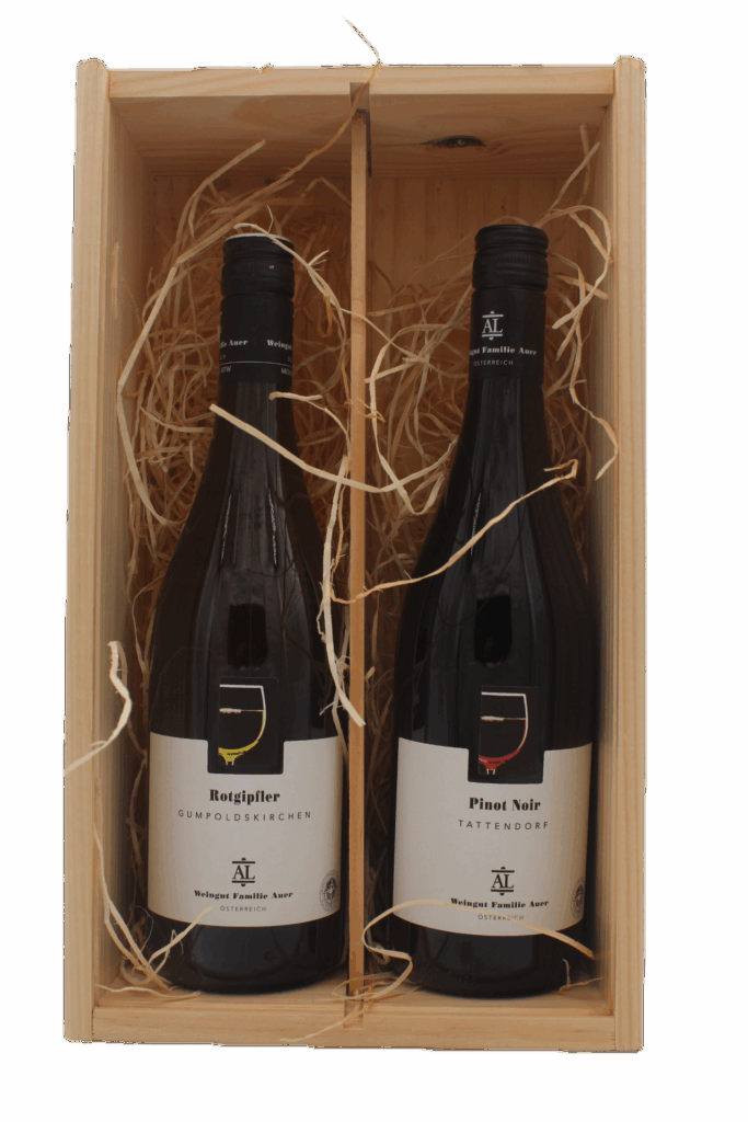 Weingut Auer - Rotgipfler en Pinot Noir in Geschenkkist