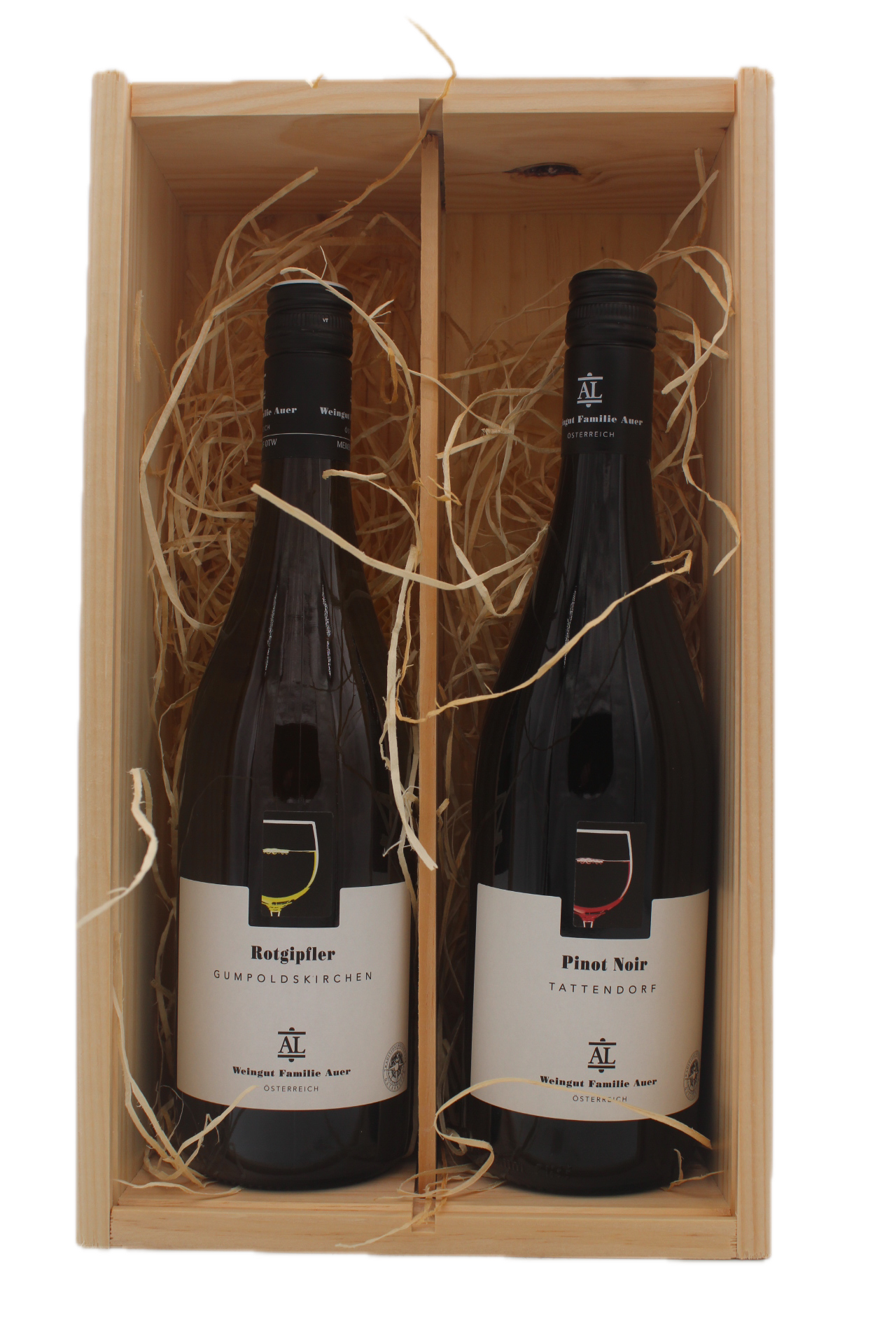 Weingut Auer - Rotgipfler en Pinot Noir in Geschenkkist