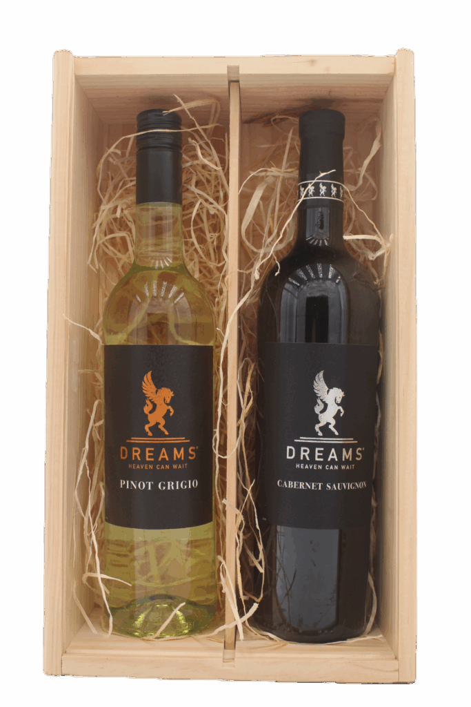 Dreams, Heaven Can Wait - Pinot Grigio en Cabernet Sauvignon in Geschenkkist