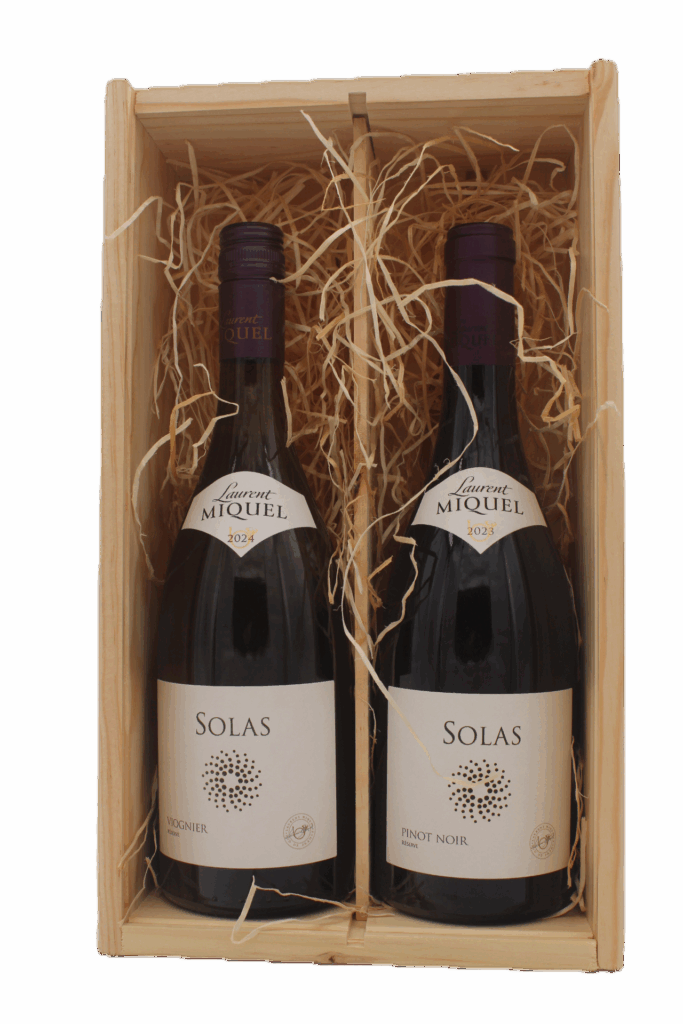Laurent Miquel - Solas Viognier en Pinot Noir in Geschenkkist
