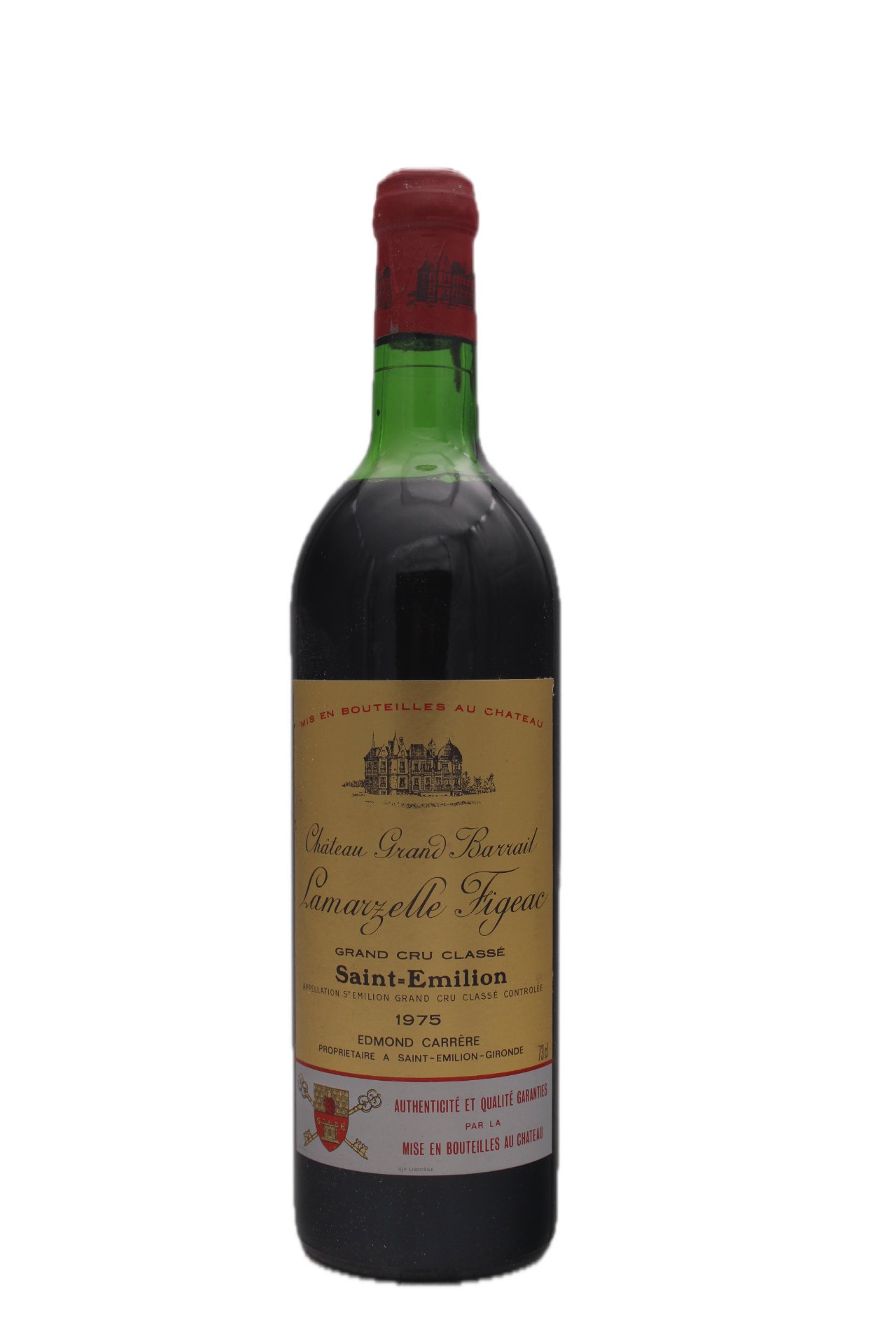 Grand Barrail de Bernon - Lamarzelle Figeac Grand Cru Classe 1975 (Low Shoulder)