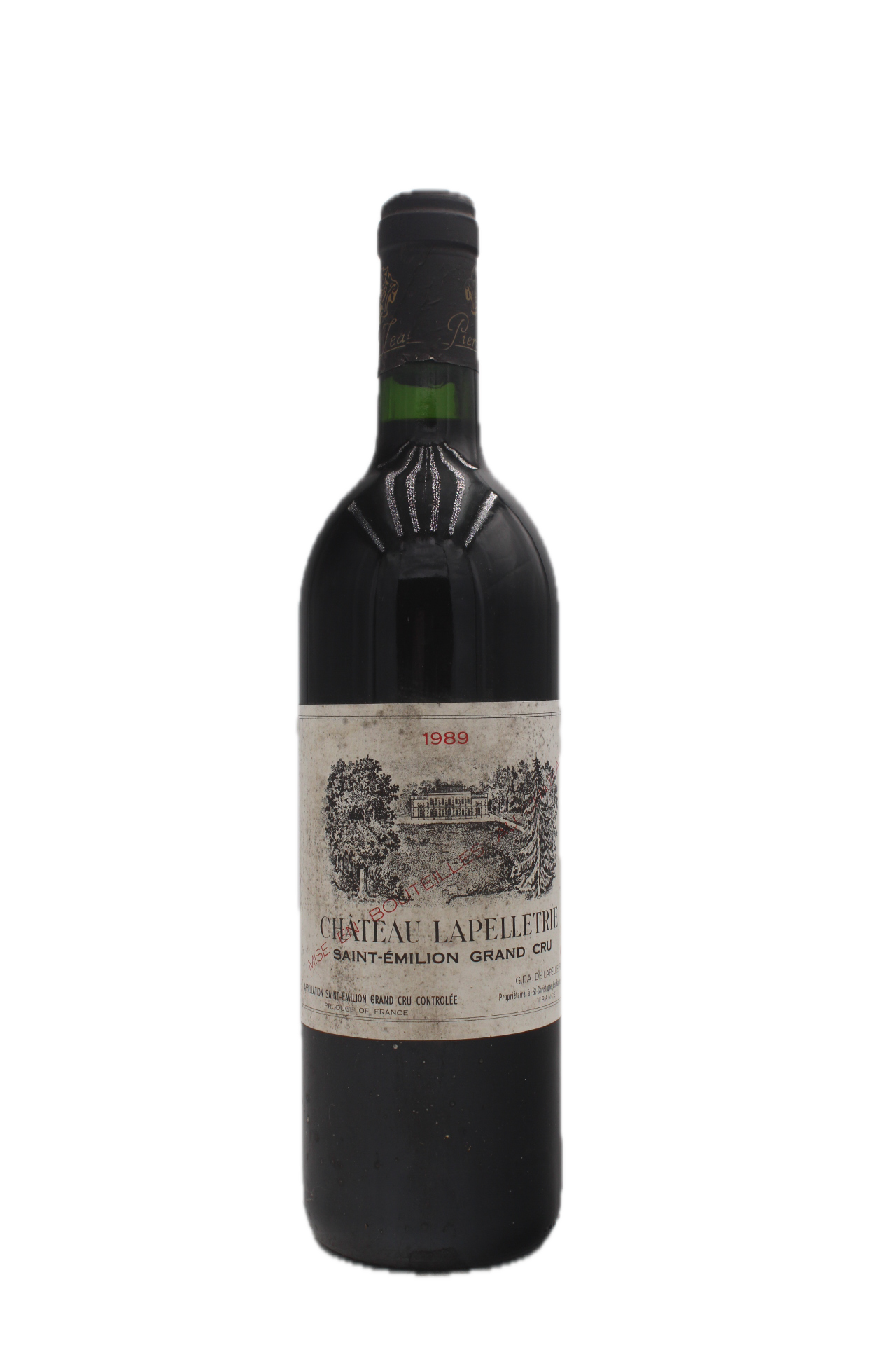 Château Lapelletrie - Saint Emilion Grand Cru 1989