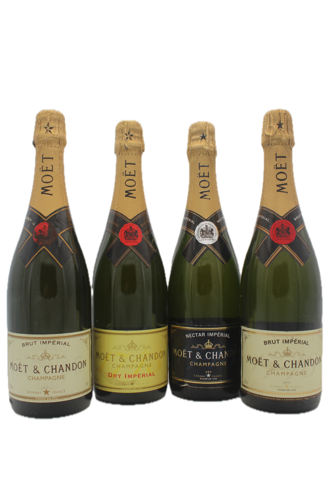 Moët & Chandon Champagne - 4x Oude Botteling
