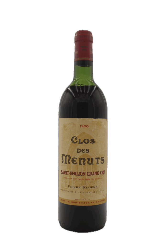 Clos de Menuts - Saint Emilion Grand Cru 1980