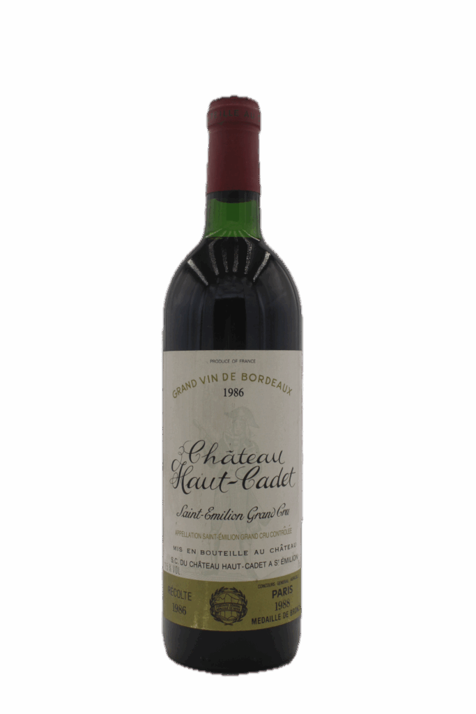 Château Haut Cadet - Saint Emilion Grand Cru 1986