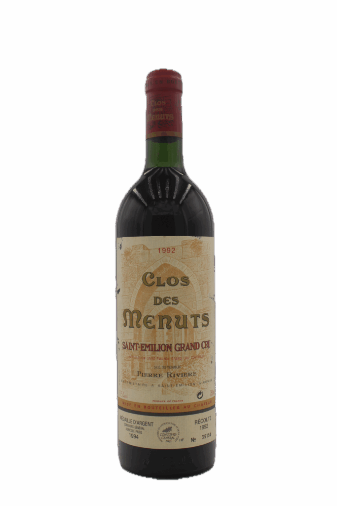 Clos de Menuts - Saint Emilion Grand Cru 1992