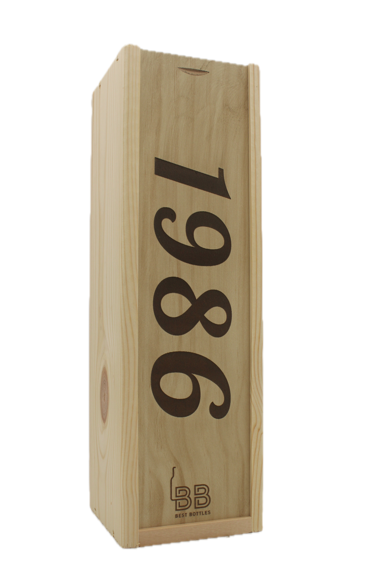 Wijnkist 1 Fles opdruk 1986