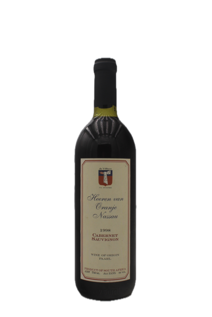 Heeren van Oranje Nassau - Cabernet Sauvignon 1998