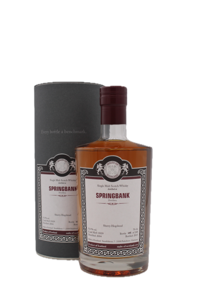 Malts of Scotland - Springbank Sherry Hogshead 2004