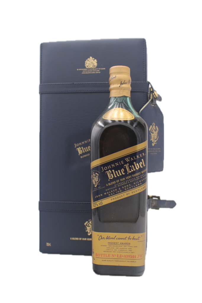 Johnnie Walker - Blue Label Limited Edition in Leather Case (Old Bottle)