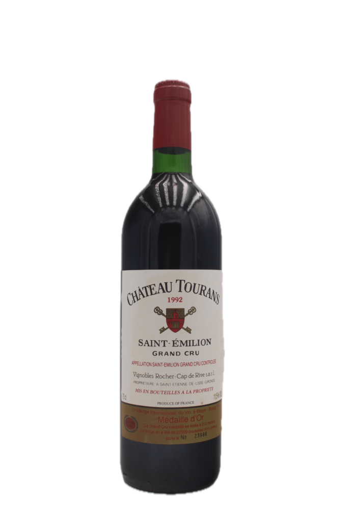 Château Tourans - Saint Emilion Grand Cru 1992