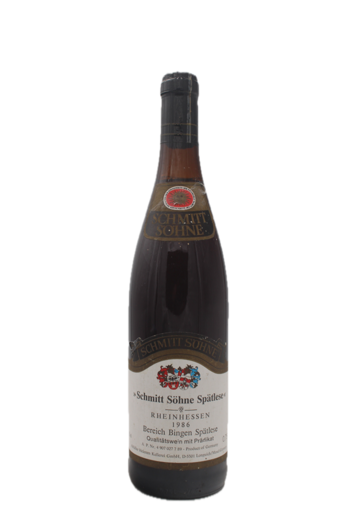 Schmitt Söhne - Bereich Bingen Spätlese 1986