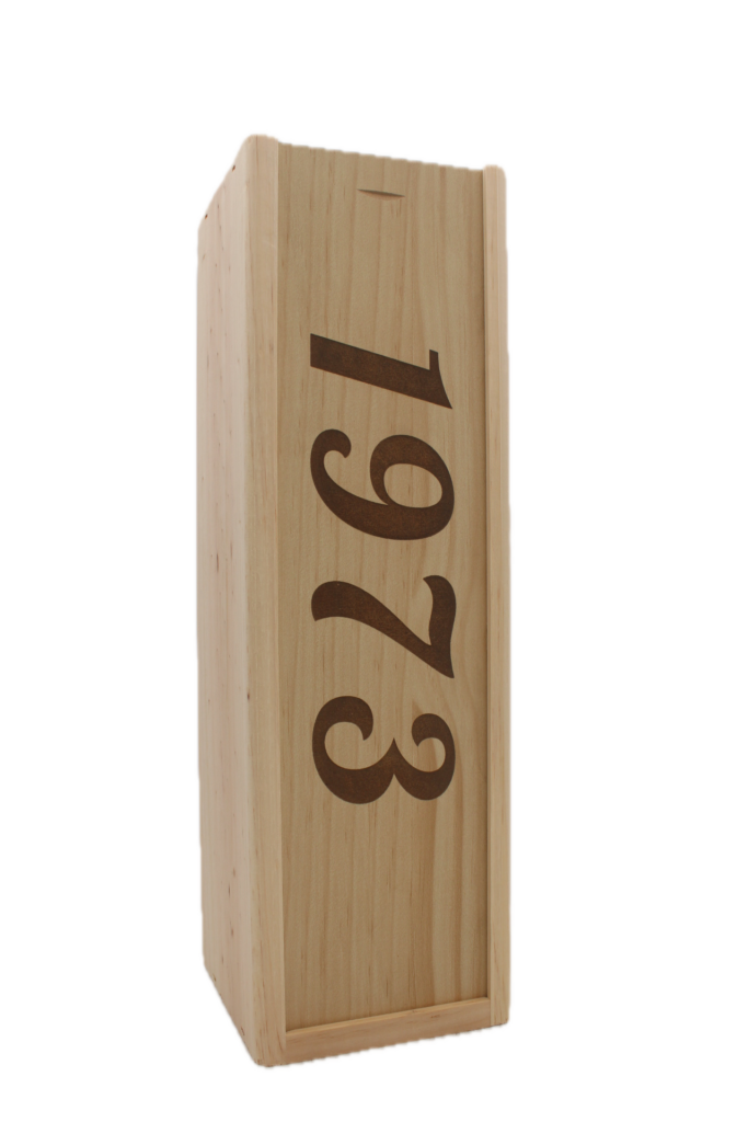 Wijnkist 1 Fles opdruk 1973