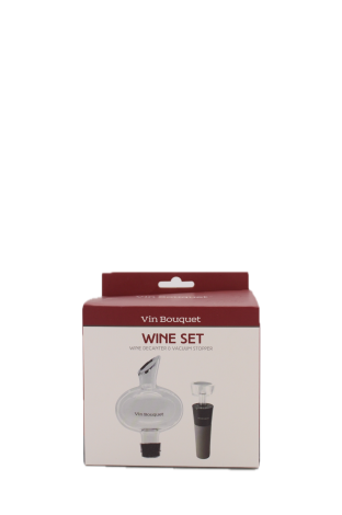 Vin Bouquet Decanter en vacuum stopper